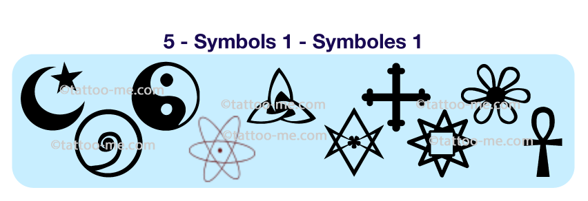 symbols 1 tattoo stamps