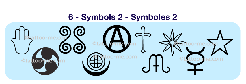 symbols 2 tattoo stamps